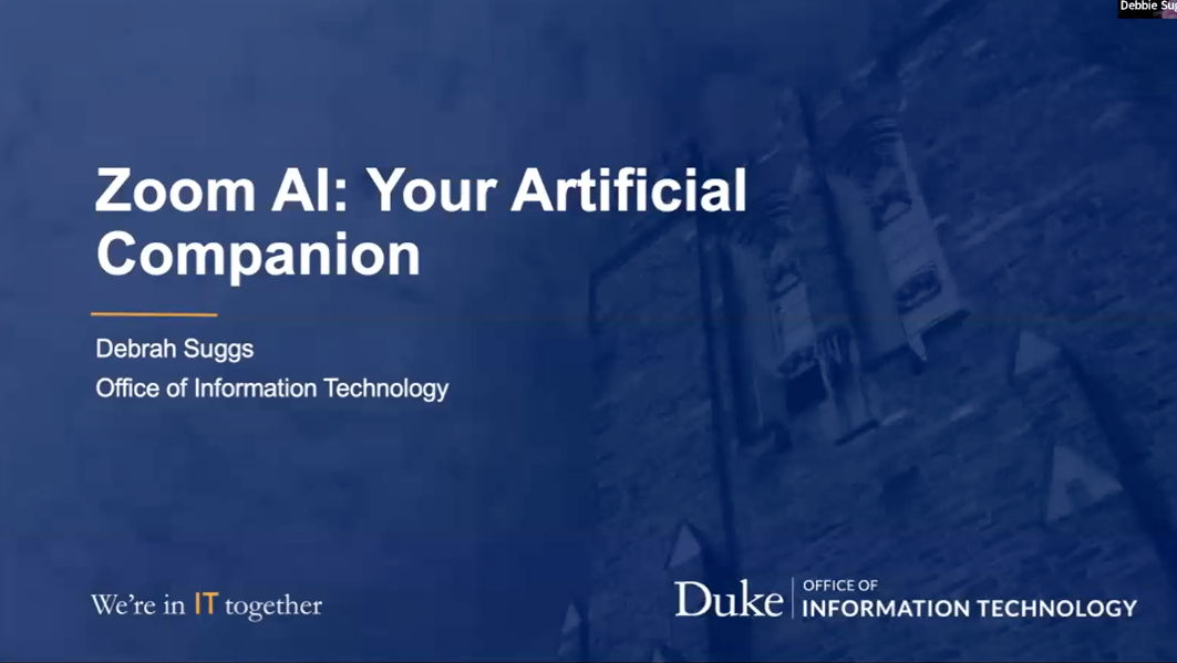 Watch Zoom AI Your Artificial Companion